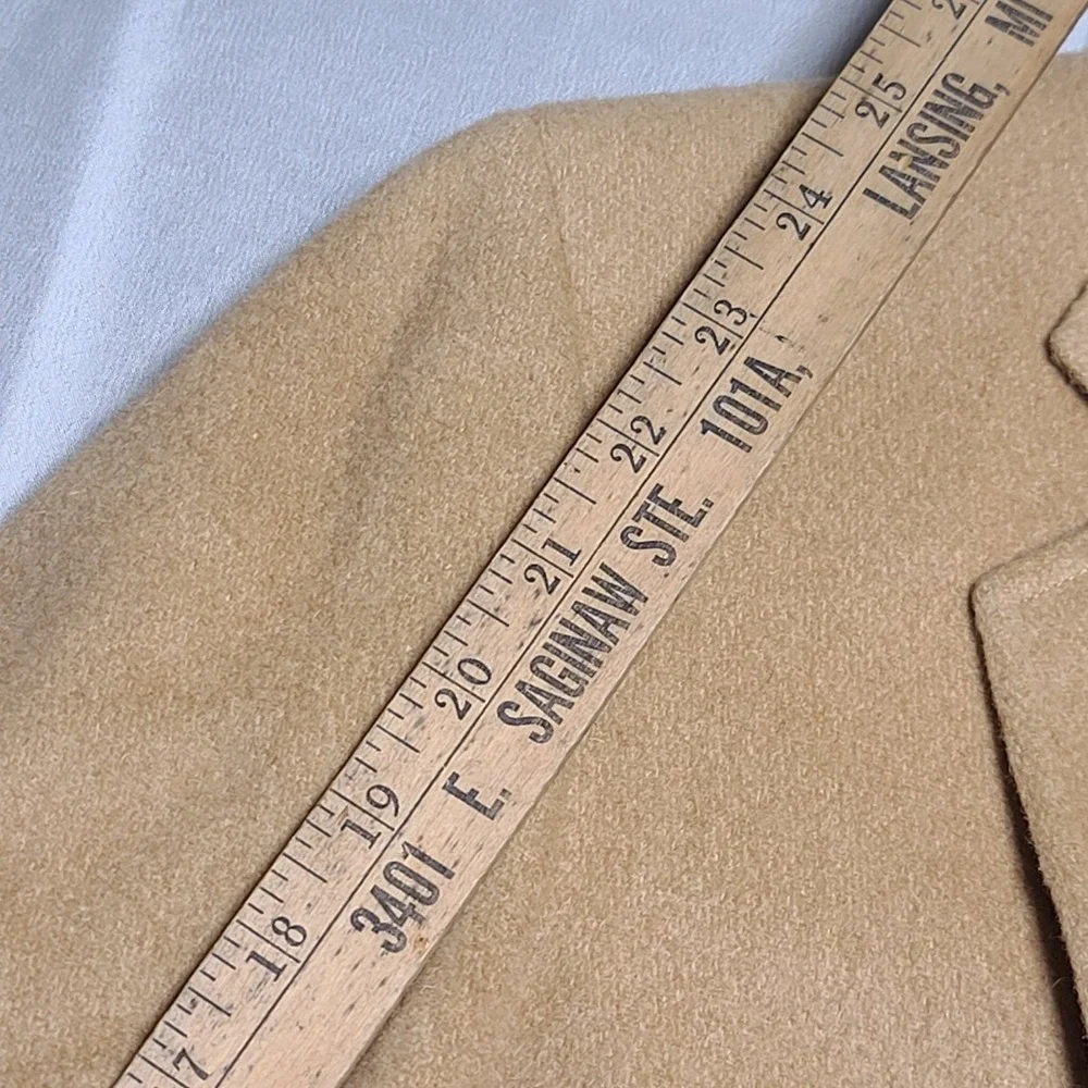 Kosins Mens Sport‎ Jacket Camel Hair Two Button Luxury Coat Inner Pockets Blazer